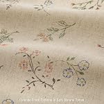 Floral Farmhouse Vintage Linen Shower Curtain, French Country Spring Shower Curtains for Bathroom, 72Wx72H