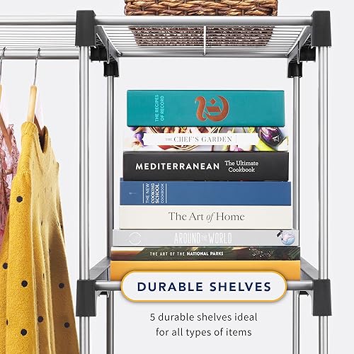 Miniatura 5 de Whitmor Organizador de armario independiente industrial moderno 45.2 pulgadas de largo x 19.29 pulgadas de ancho x 68.0 pulgadas de alto,31.5"L X