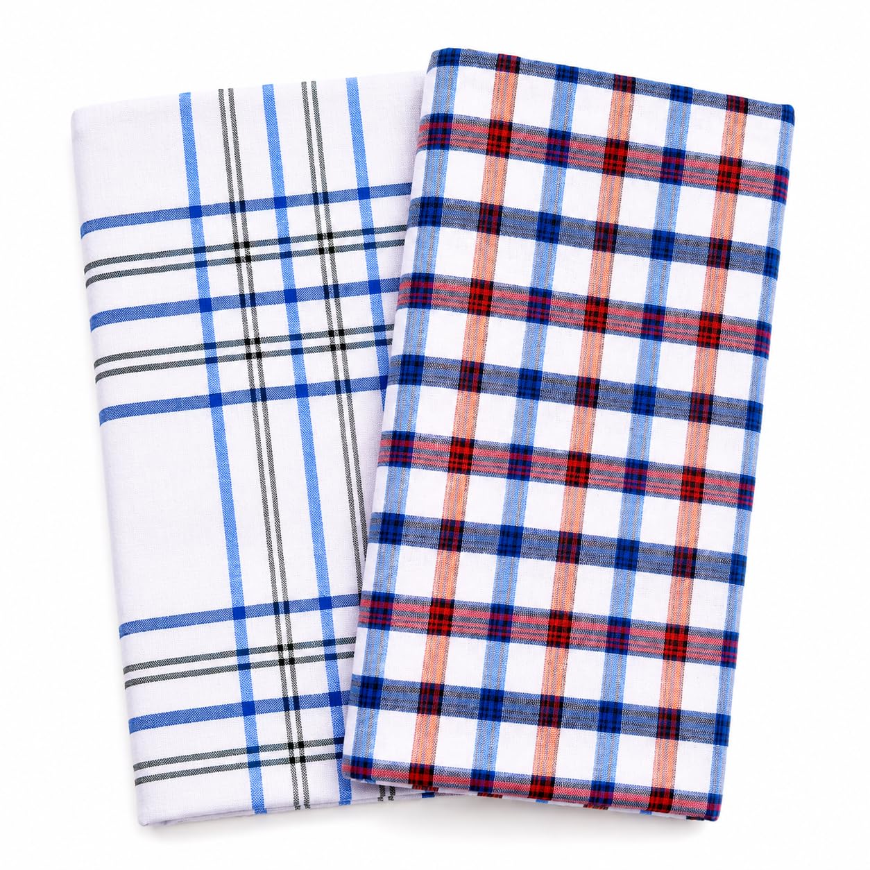 Premium White Cotton Lungi for Men | Assorted White Checked Designs | Soft & Breathable Fabric | Pack of Any 2-image-33