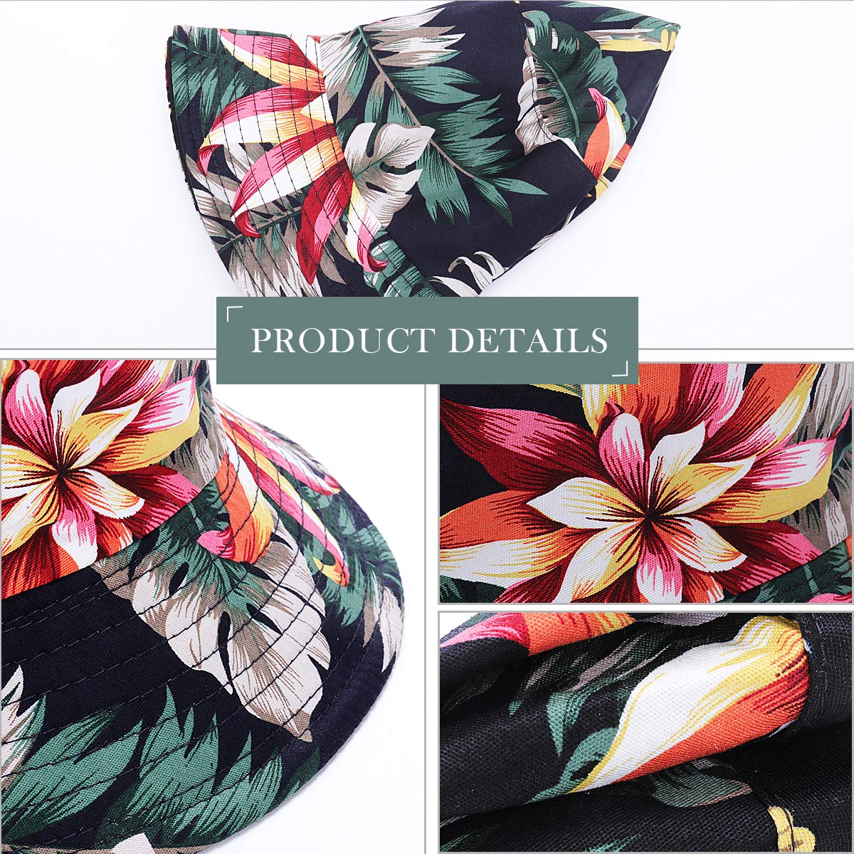 Feng Shui， Sombreros de Pescador para Mujer - Sombreros de Sol de Playa de Verano de algodón Reversible Sombrero de Pescador Plegable para Viajes Playa Senderismo Reino Unido