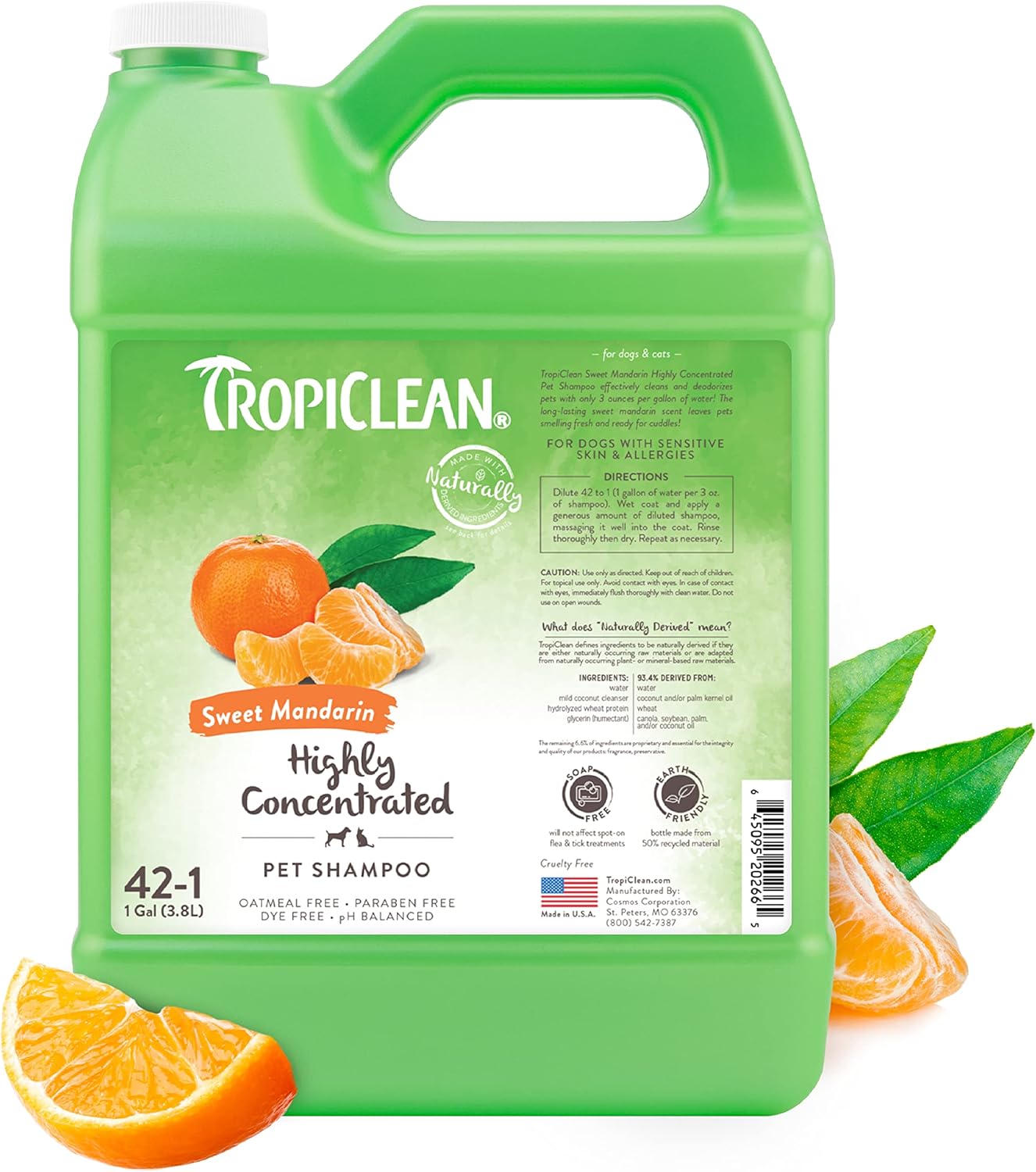 Professional Grade TropiClean Mandarin Pet Shampoo Barbados Ubuy