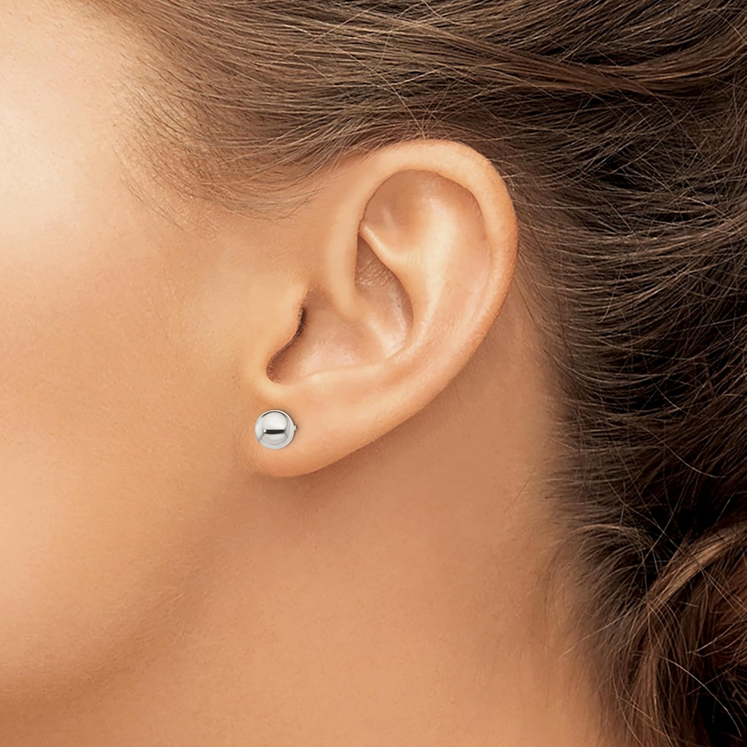 925 Sterling Silver 7mm Ball Earrings Fine Jewelry For Women Gifts For Her