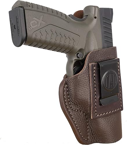 Miniatura 6 de 1791 GUNLEATHER Funda de cuero P320c - Cómoda funda IWB CCW para H&K VP9sk - Funda de cuero para pistola de cuero para diestros También se adapta a