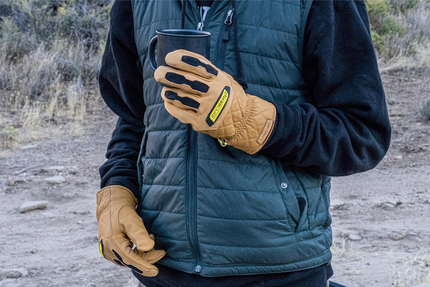 Ironclad Ranchworx Winter Gloves RWDI, Premium Leather Insulated Winter Work Gloves, Cold Weather Protection Rated to 30°F/-1°C, Water-Resistant Palm, (1 Pair), RWDI-07-XXXL, Size XXX-Large - Image 4