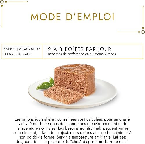 GOURMET | GOLD | Les Mousselines | Chat | Lapin, Bœuf, Veau, Agneau | Portions Individuelles | Boîtes | 96 x 85 g - 5