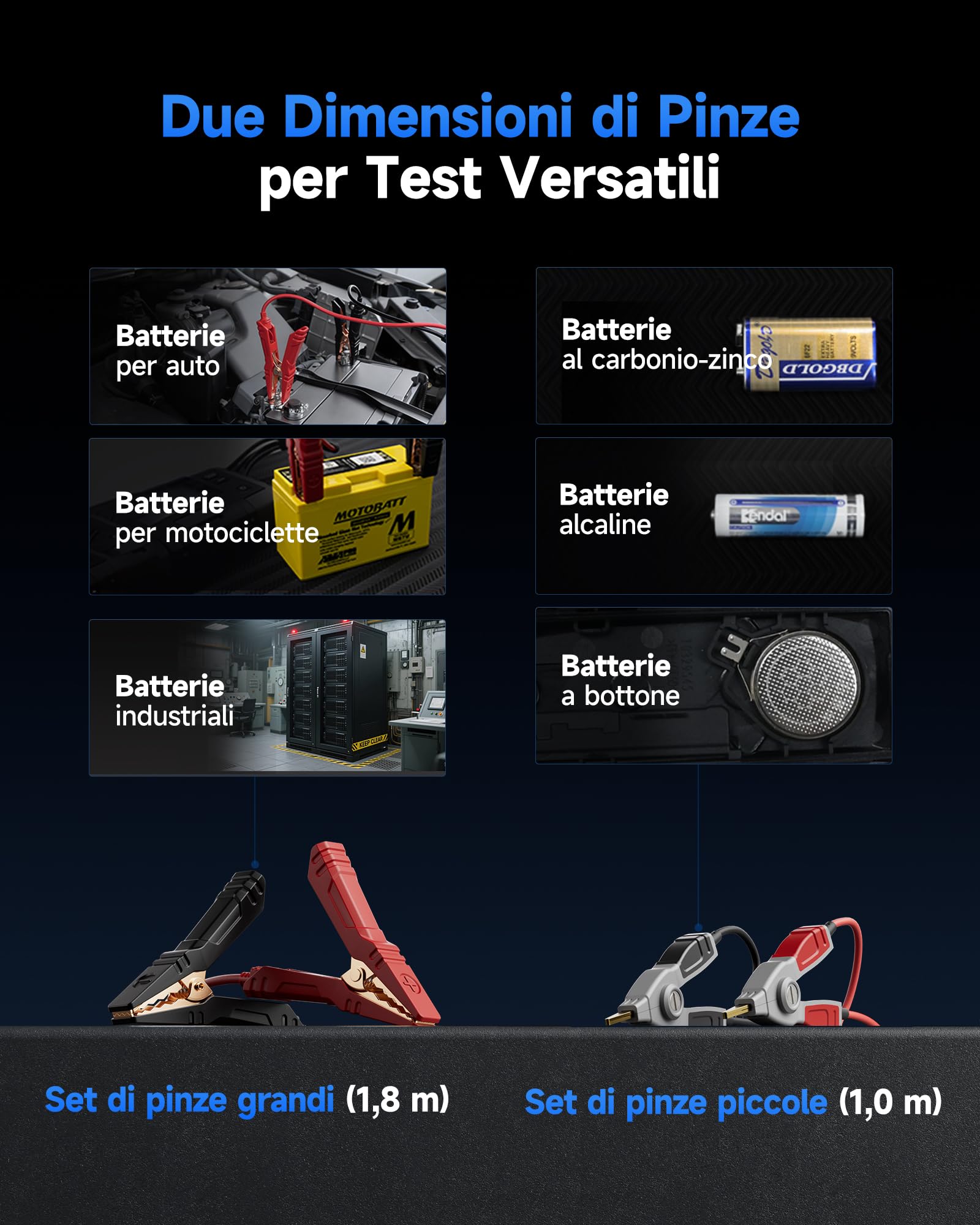 TOPDON BT600 Plus Tester Batteria Auto 6V 12V 24V, Analizzatore di Batterie, Test di Avviamento/Carica/Sistema 12V/24V, Test di Resistenza e Sequenza, Schermo 3,5" con Batteria Integrata e Stampante