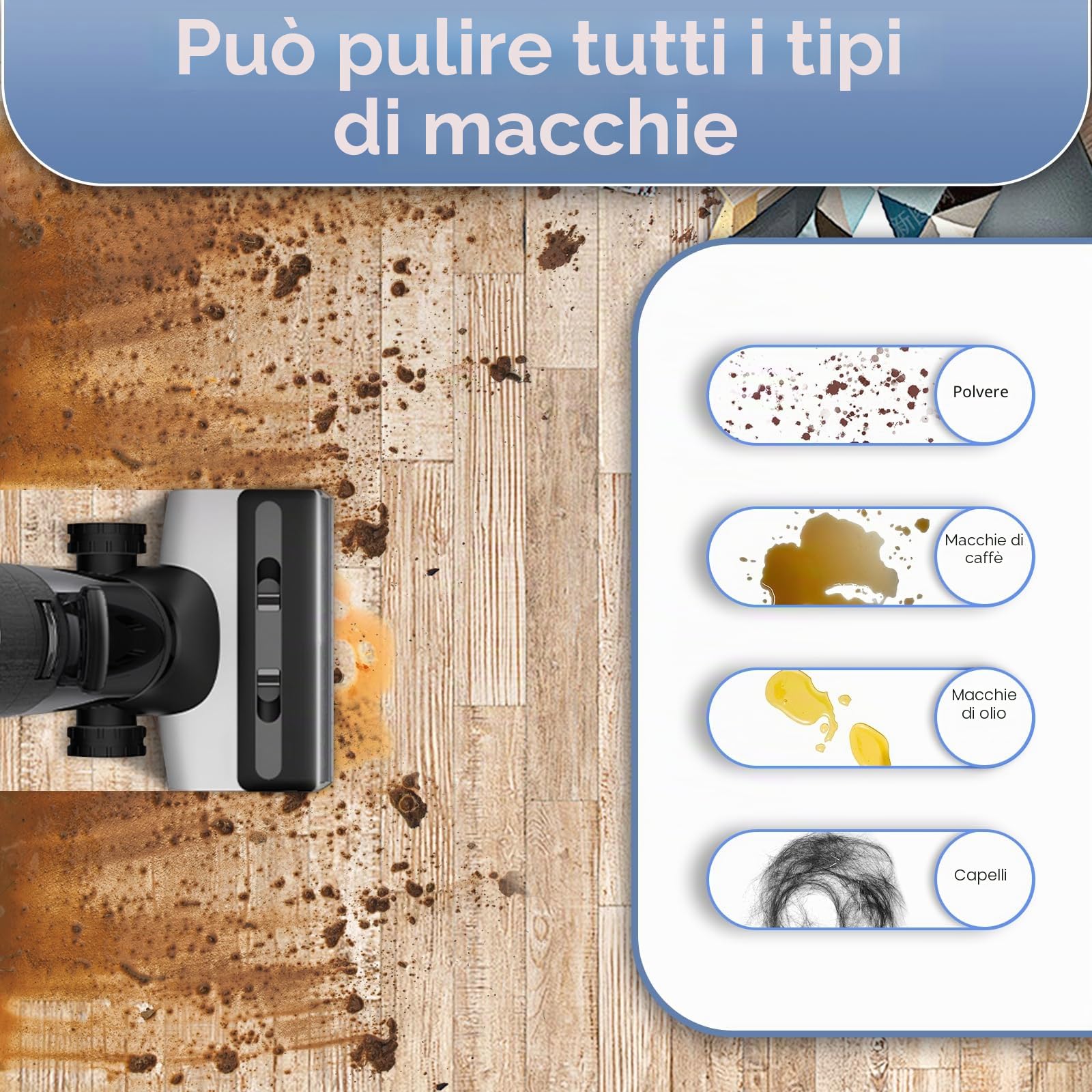 【Versione 2, Smontabile】 (4 Pezzi) Spazzole Rotanti e Filtri HEPA Compatibili con Tineco Floor One S7 Pro e Floor One S6 Aspirapolvere Bagnato/Asciutto (Manico Escluso)