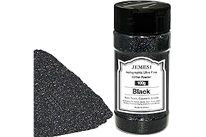 Holographic Ultra Fine Black Glitter Powder