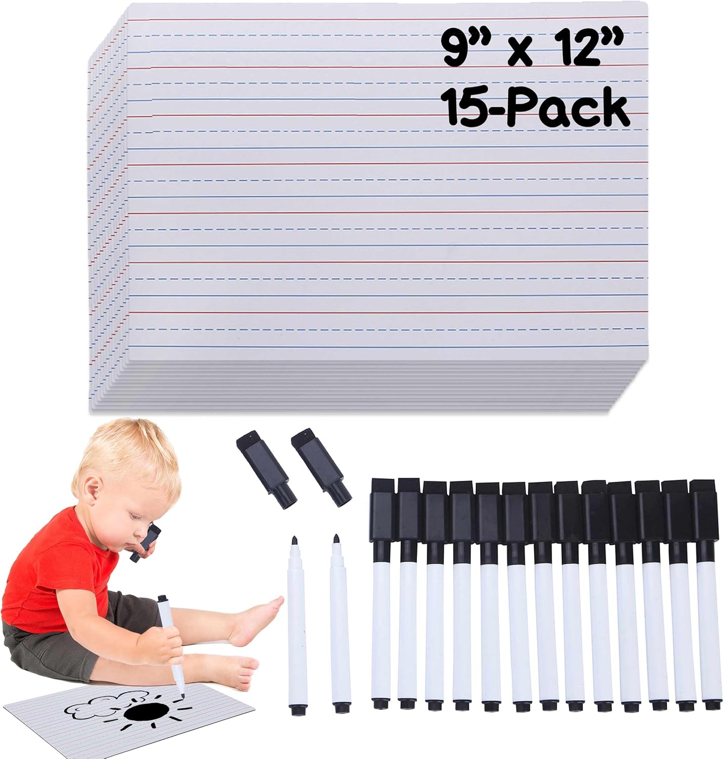 Calvana Classroom15 Pack 9x12 Inches DoubleSided Dry
