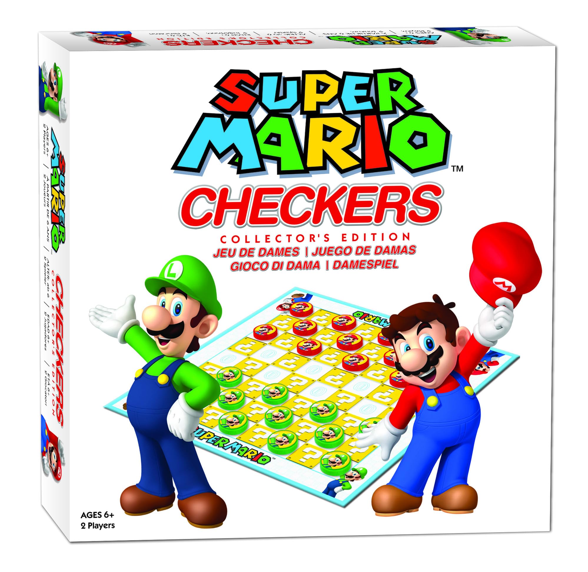Super Mario Draughts Board Game | Themed Super Mario Toys Gift Classic checkers board game