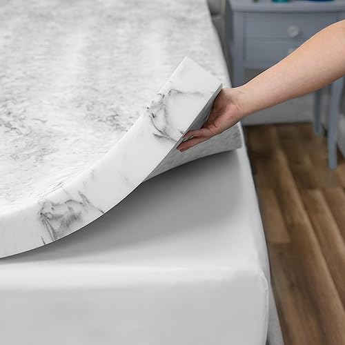 Miniatura 10 de BioPEDIC Cubrecolchón de espuma viscoelástica con infusión de carbón de bambú de 4 pulgadas, tamaño matrimonial