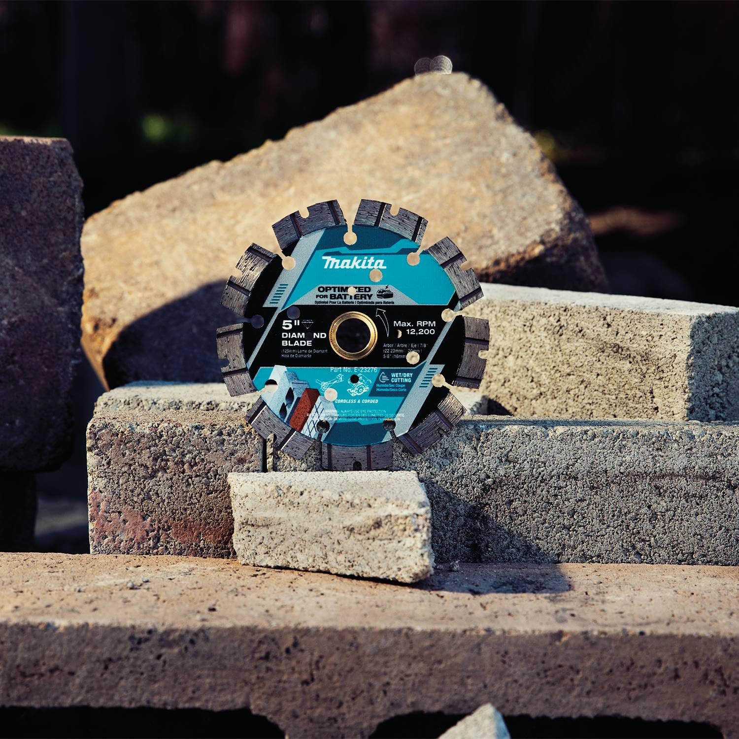 Makita E-23276 - Hoja de diamante de corte fino de 5 pulgadas, segmentada, de uso general