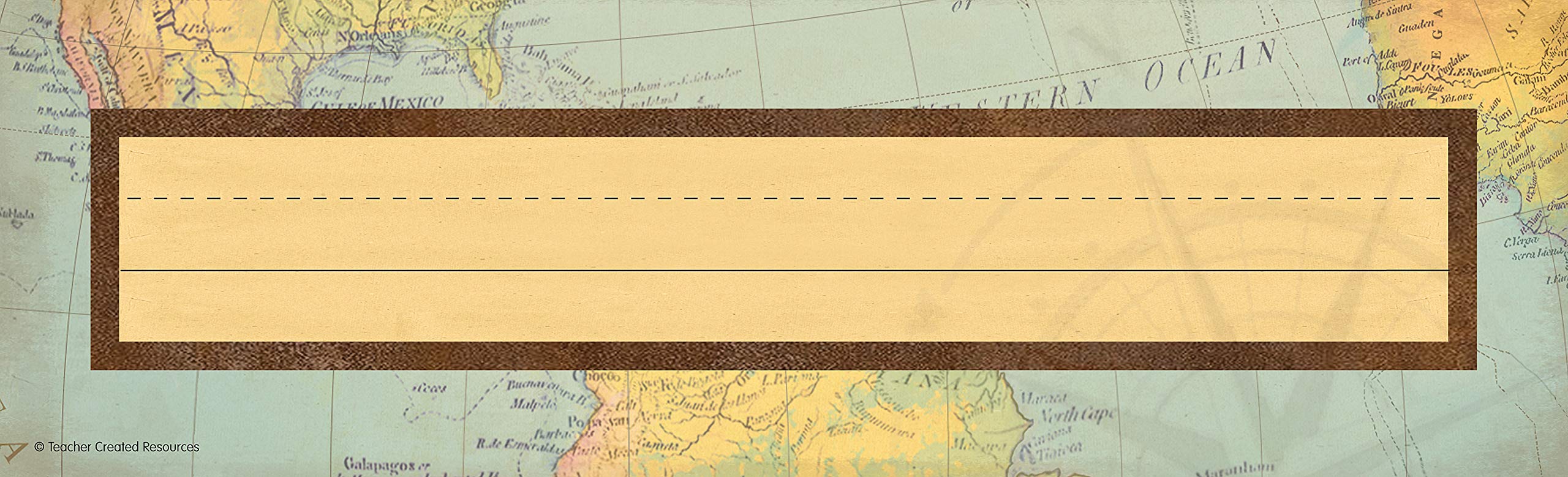 Teacher Created Resources Travel The Map Flat Name Plates (TCR8571) Large