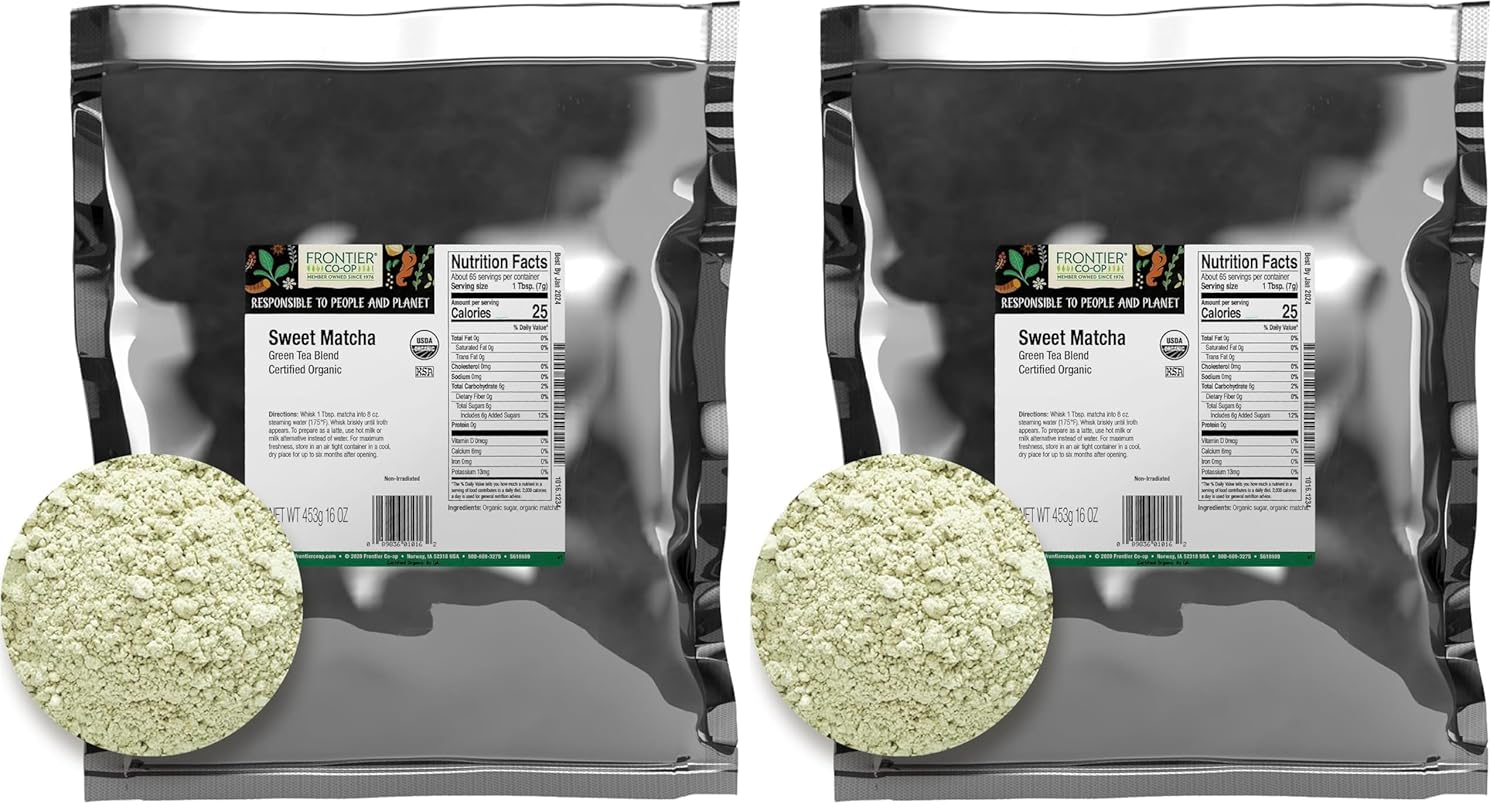 Frontier Organic Sweet Matcha Green Tea (1 lb x 2)