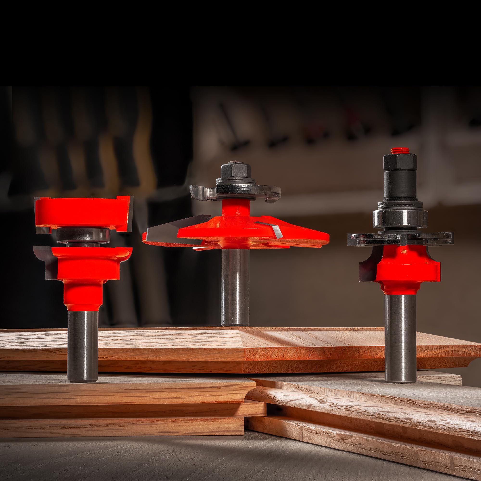 Freud 3-Piece Cabinet Bit Set - Long Tenon Doors -8