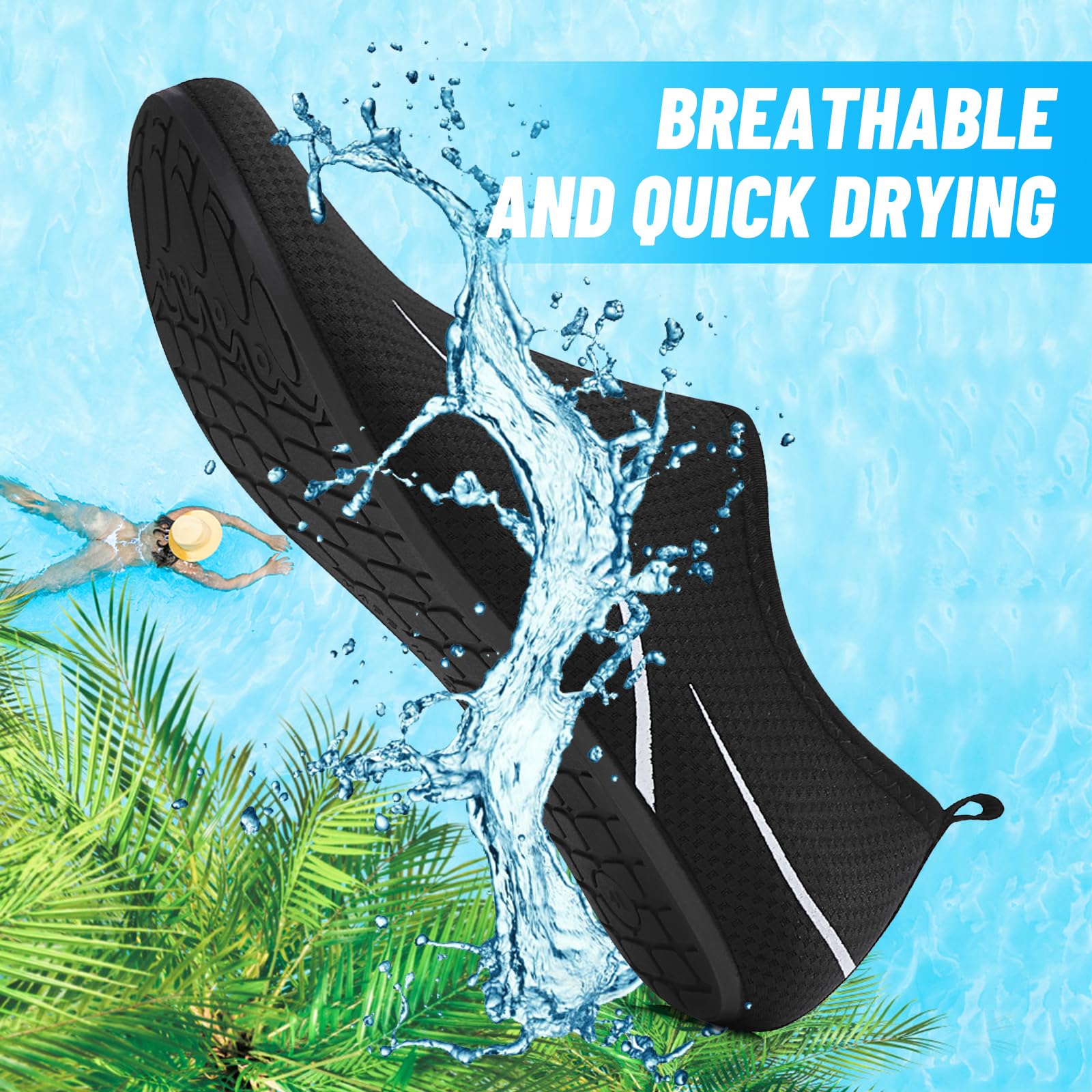 Uomo Donna Scarpe da Scoglio Water Shoes Scarpette per Scogli Scarpe Mare Antiscivolo Scarpe Spiaggia Traspirante Scarpe Acquatiche per Sport Acquatici Parco Acquatico.Gr.34-47 EU