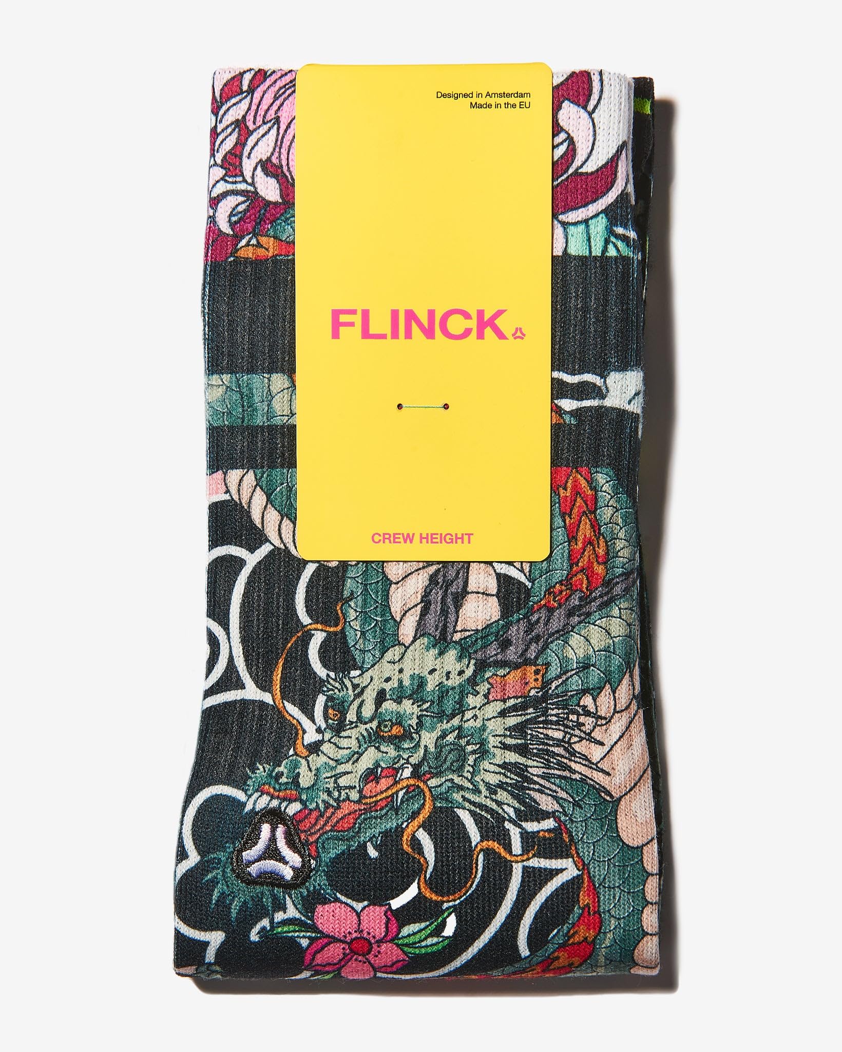 FLINCK Irezumi Sportsocken – Nahtlos & Atmungsaktiv | Für Fitness & Radfahren | Unisex | 1 Paar