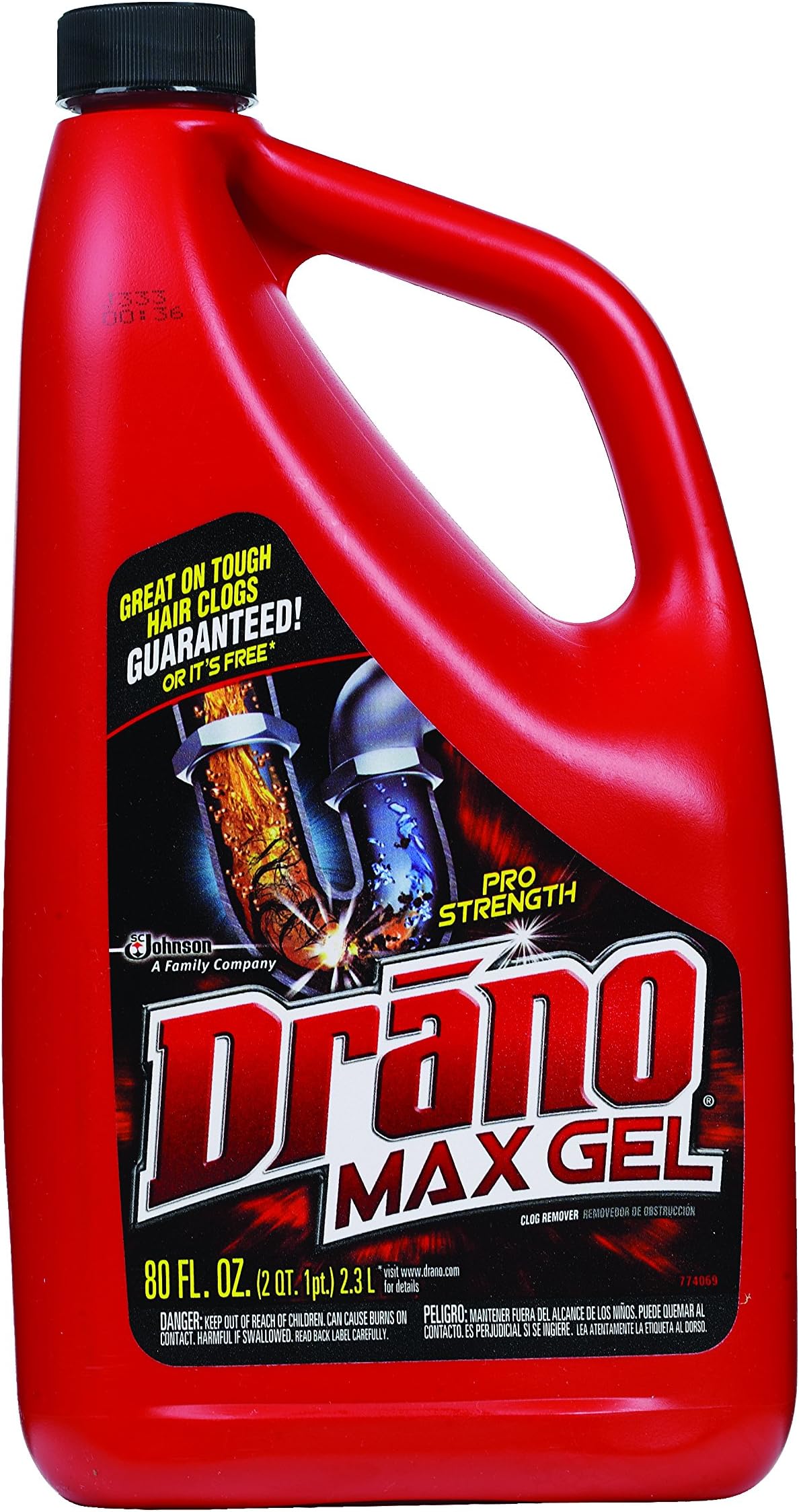 Drano Max Gel Drain Clog Remover and Cleaner for Shower or