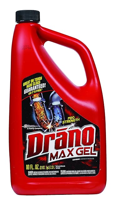 Drano Max Gel Clog Remover (80-Ounce, 6-Pack)