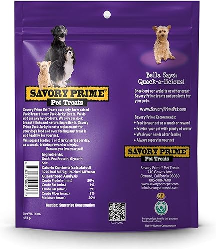 Miniatura 2 de Savory Prime Cecina de pato natural, 4 onzas