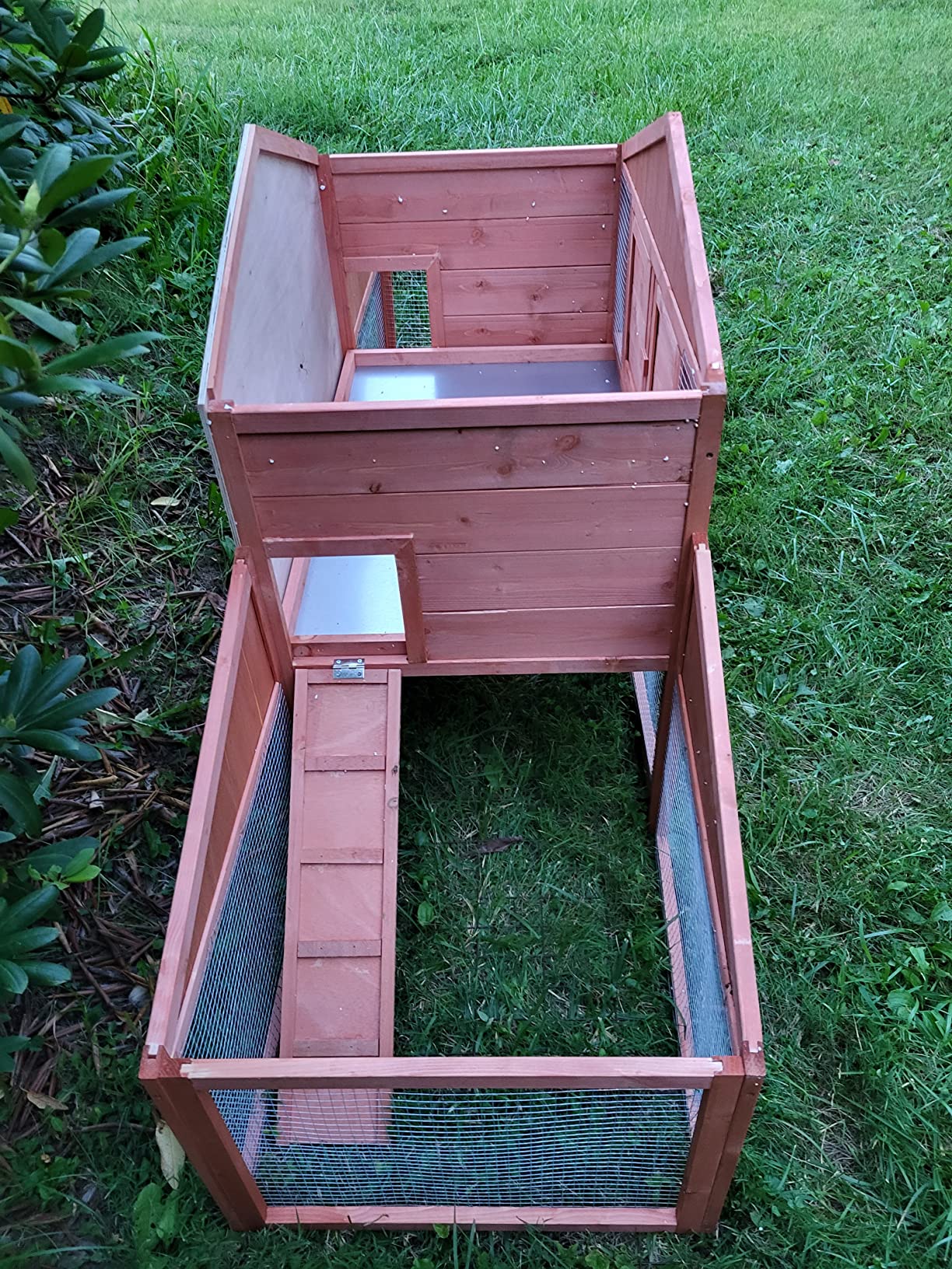 33/mo Finance PawHut Large Rabbit Hutch Outdoor Materials Safer for Pets & ClimateFriendly