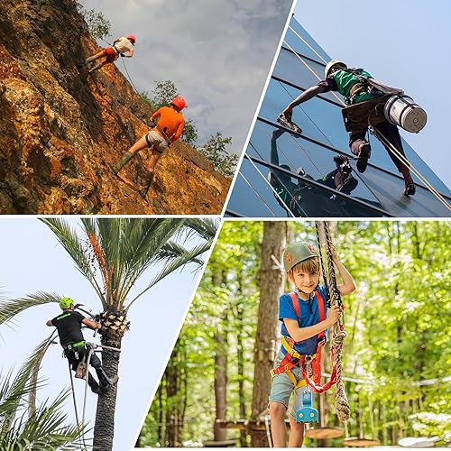 Miniatura 27 de 30kN/35kN/40kN Rescate Figura 8 Descender Engranaje de escalada Equipo de descenso Dispositivo de rappeling de placa de aparejo para escalada