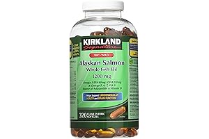 Kirkland 100% Wild Alaskan Salmon Oil Supplements for Humans
