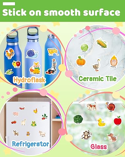 Miniatura 4 de Benresive Libro de calcomanías reutilizables para niños de 2 a 4 años, divertidas calcomanías de viaje para niños, juguetes para niños de 2 a 4