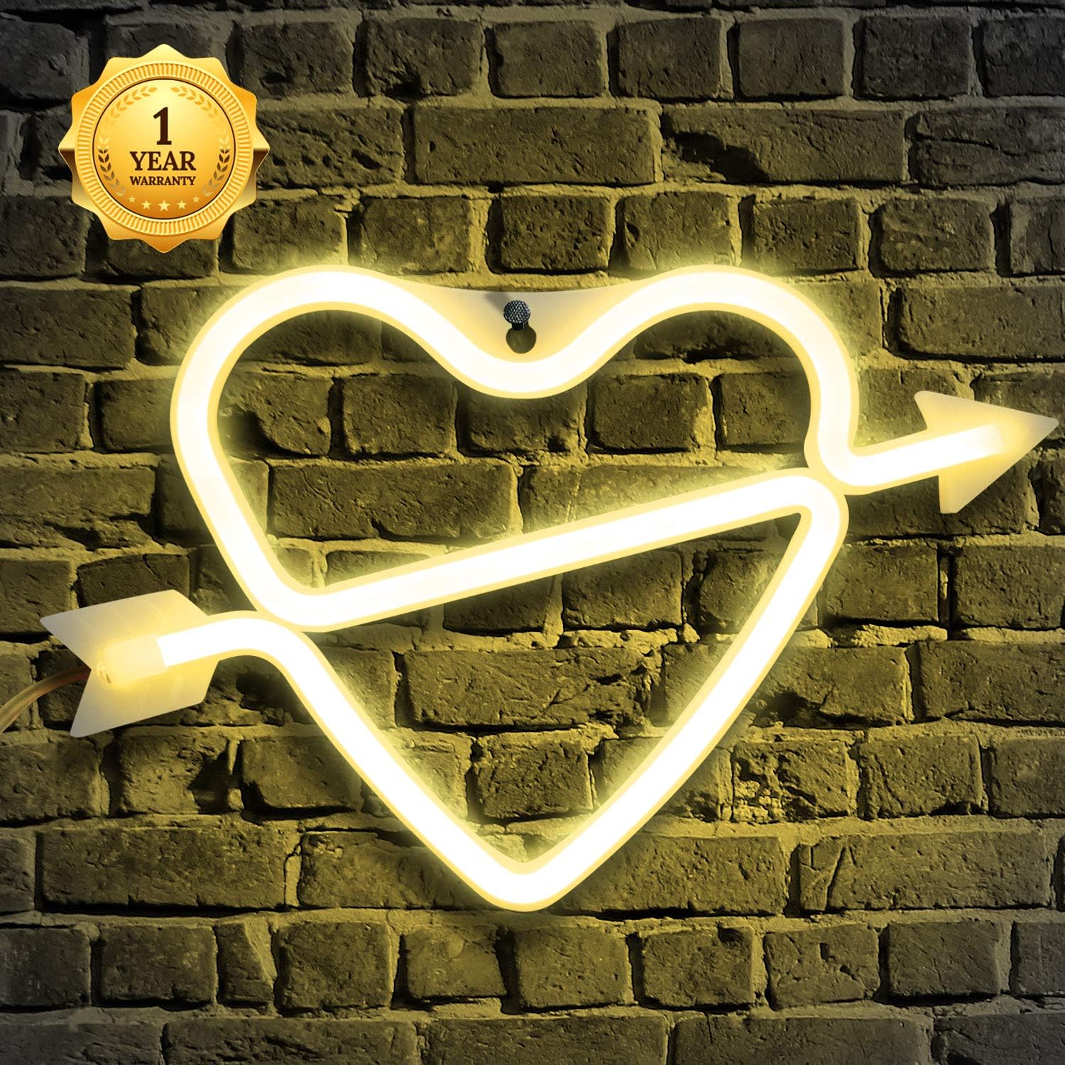 Neon Heart Sign Heart Lamp Heart Light Led Neon Sign Heart Neon Light Up Heart Decor for Home Bedroom Room Decor Party Wedding Holidays Decorations