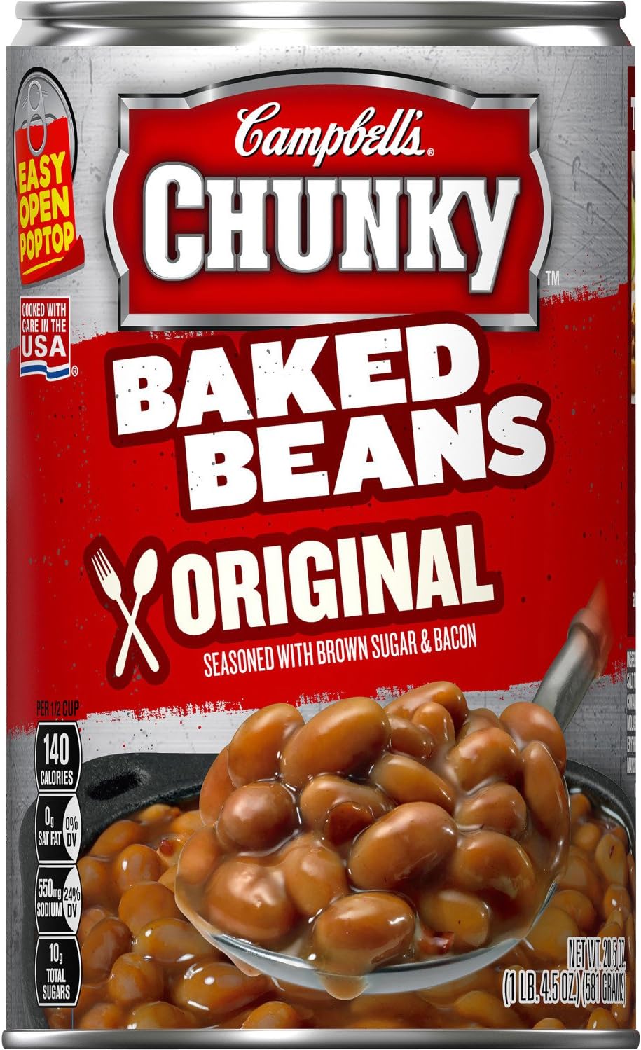 Campbell's Chunky Baked Beans, Original, 20.5 oz. (Pack of 12)