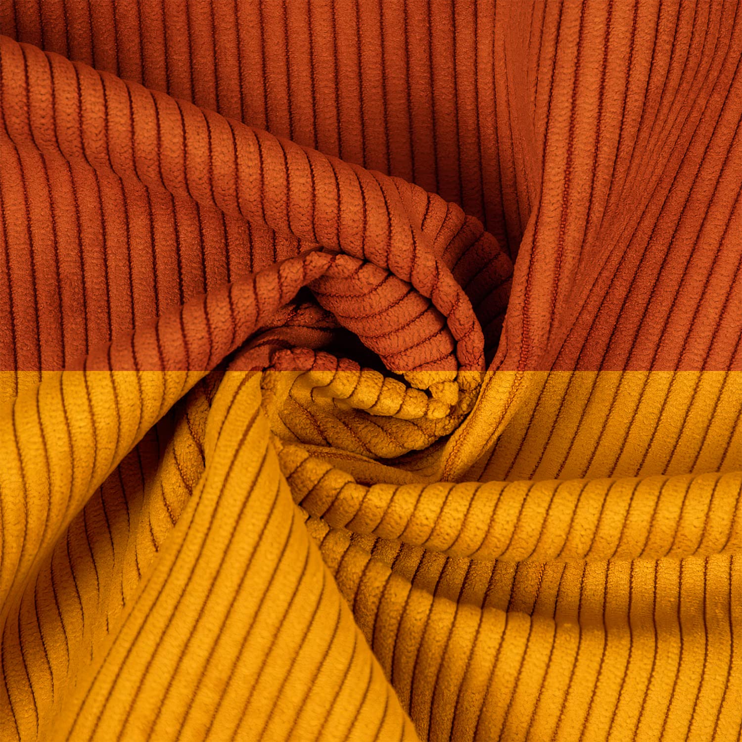 Selfitex 4er Set Cord Sofakissen 2X 30x50 + 2X 50x50, Couchkissen inkl. Füllkissen, samtiger Kissenbezug mit weicher Kissenfüllung, Flauschige Dekokissen für Wohn- & Schlafzimmer (Granada)