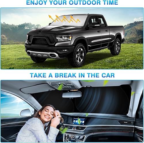 Miniatura 125 de KUST Parasol para parabrisas para Ford Fusion 2013-2020 2021, accesorios para ventana, protector de visera solar, plegable, bloquea los rayos UV