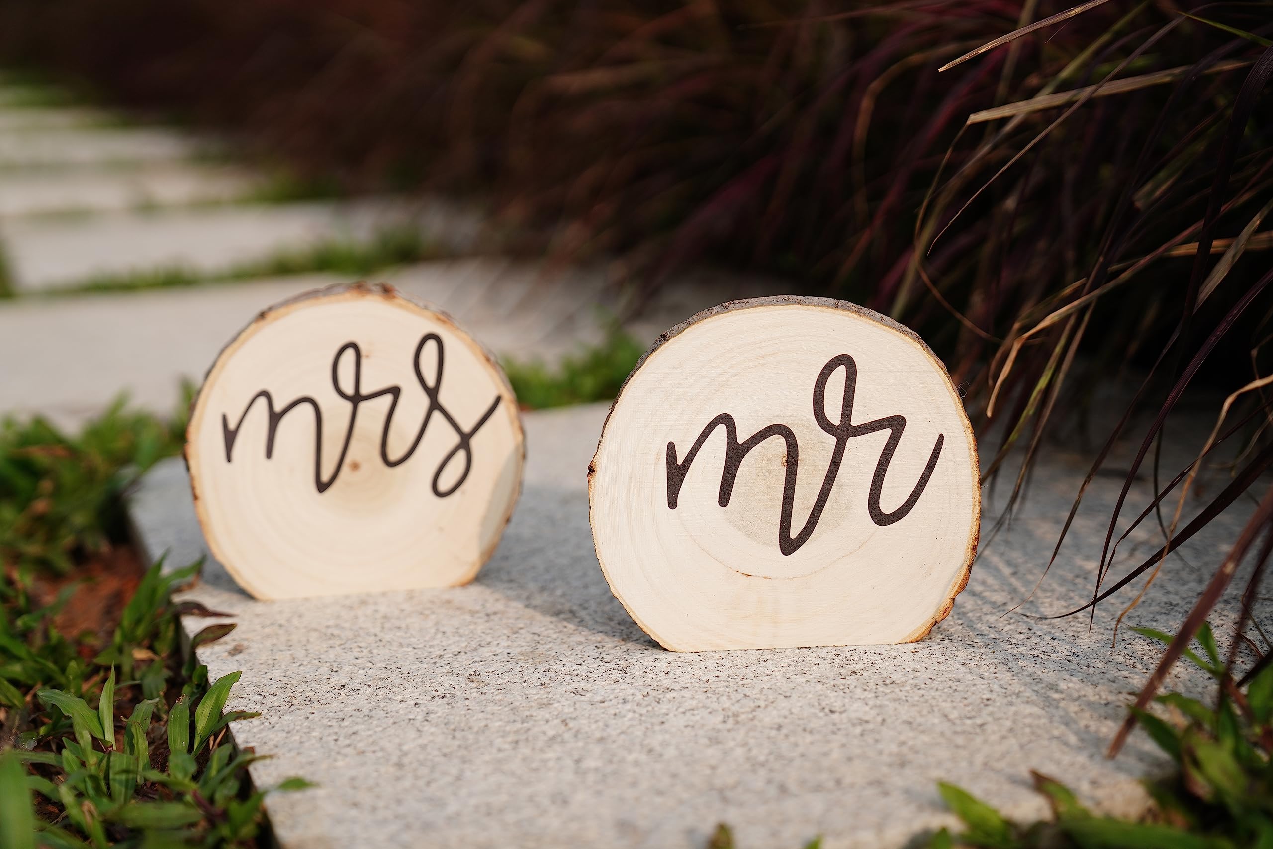 3 Pack Mr & Mrs Schild für Hochzeitstisch, Mr and Mrs Tischdekoration, Kopf Tisch Hochzeitsdekorationen, Mr and Mrs Schild für Hochzeitstisch, Braut und Bräutigam Tischdekorationen, Holz Mr & Mrs für