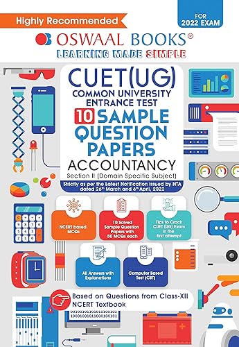 Oswaal NTA CUET (UG) 10 Sample Question Papers, Accountancy (Entrance Exam Preparation Book 2022)