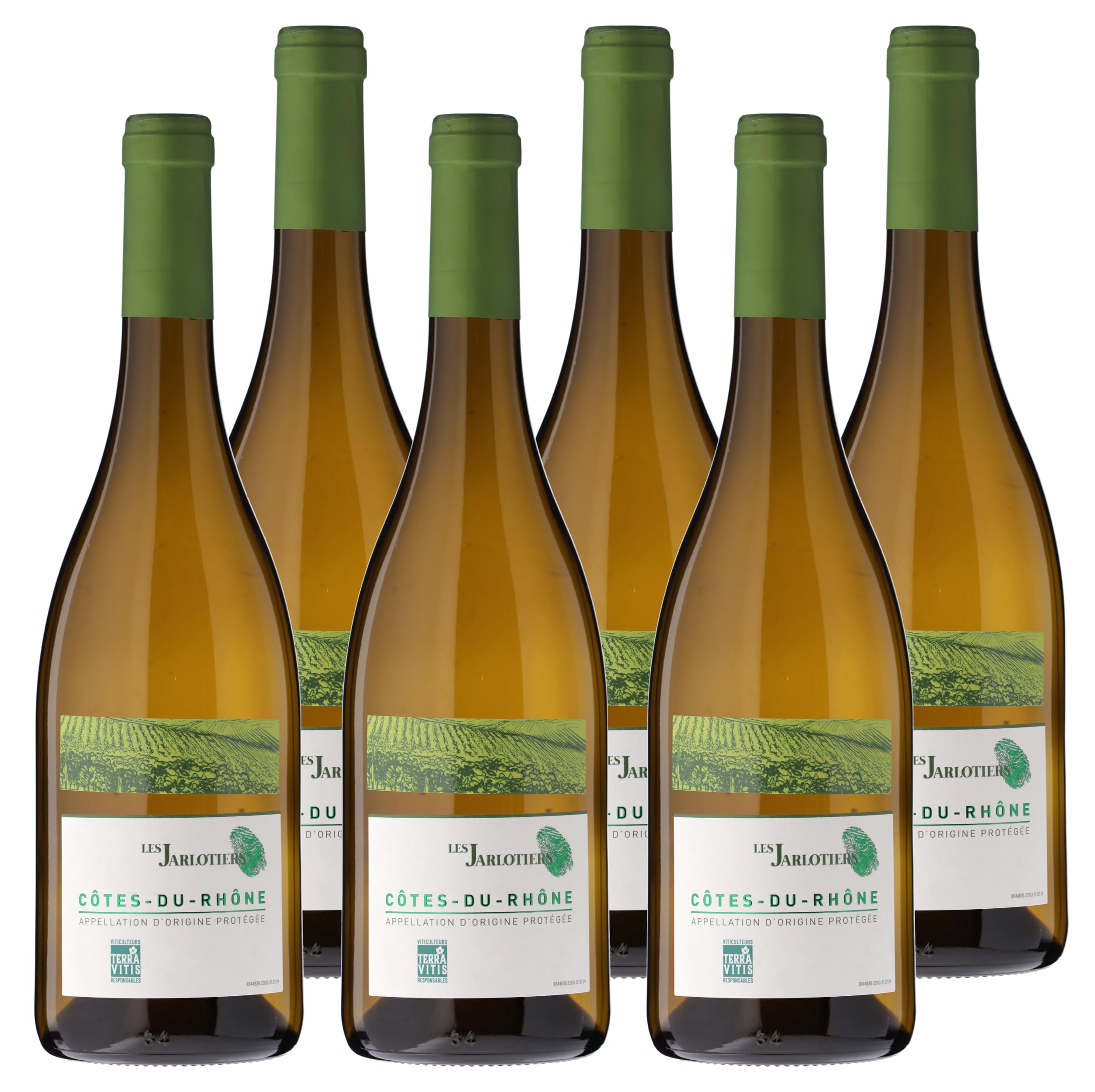 Les Jarlotiers - AOP Côtes du Rhône - Vin Blanc - 6x75cl