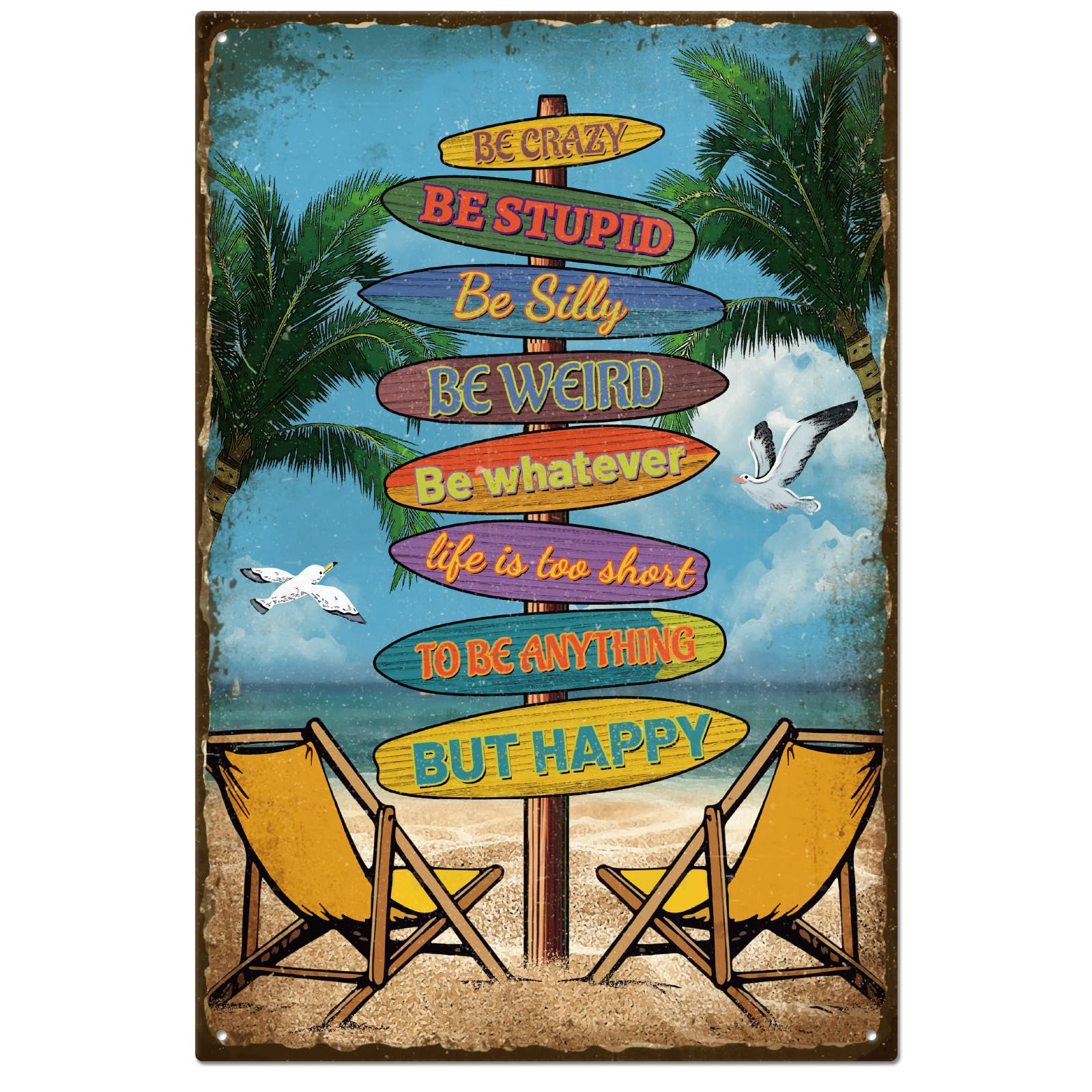 Letrero de metal vintage retro para decoración de pared, letrero decorativo de estaño divertido, póster de 20 x 30 cm para decoración del hogar, cocina, bar, club