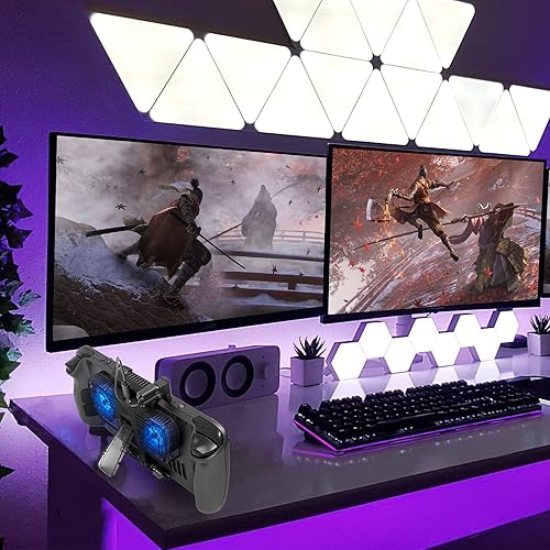 Miniatura 6 de RTTACRTT Ventilador de refrigeración 3 en 1 con soporte para cubierta de vapor compatible con cubierta de vapor modo OLED NSWNSW 3 modos de viento