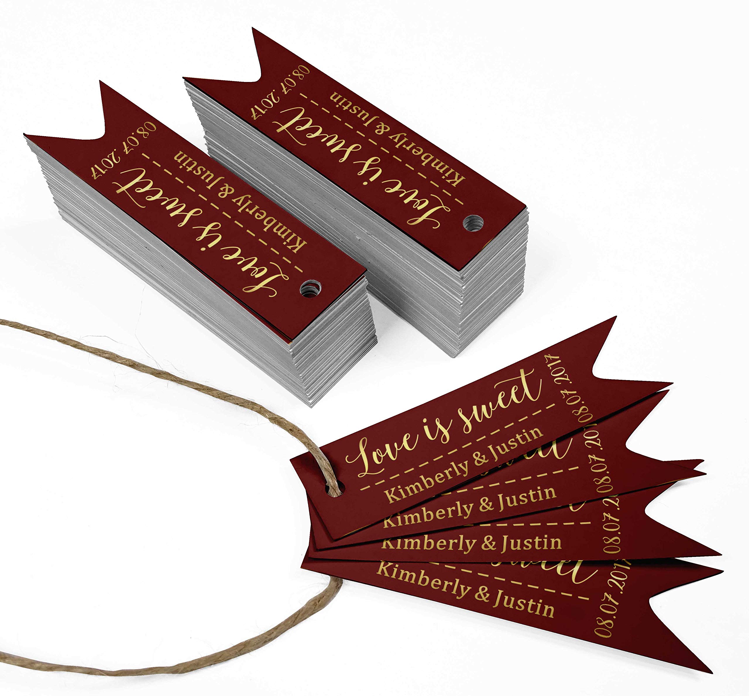 Darling Souvenir Étiquettes Volantes Personnalisées L'amour Est