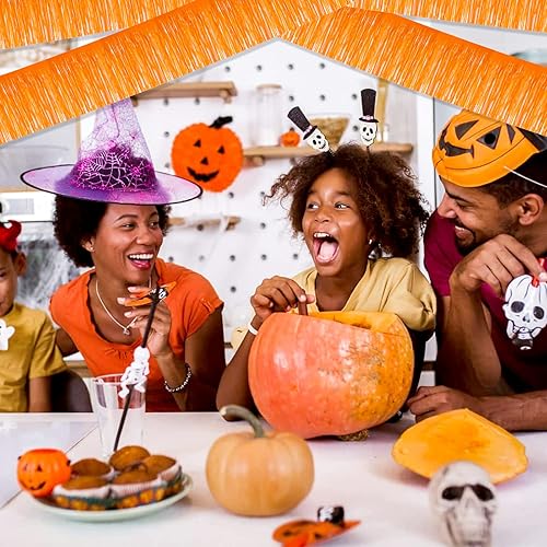 Miniatura 3 de Paquete de 6 guirnaldas de flecos metálicos de oropel de 10 pies para colgar en la pared, telón de fondo para flotadores de desfile, día de San