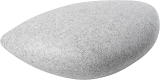 GTV – Außenleuchte MARMO STONE Ø60 cm, Gartenkugel mit 2x E27-Fassung, 2,5 m Kabel, Steinoptik, wetterfeste Gartenlampe aus Polycarbonat, Leuchtkugel für Rasen & Außenbereiche