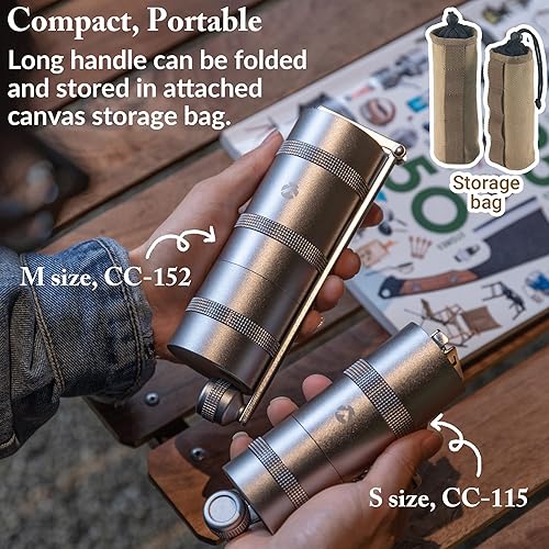 Miniatura 6 de CAMPINGMOON Molinillo de café manual molino de café camping acero inoxidable portátil pequeño CC-115