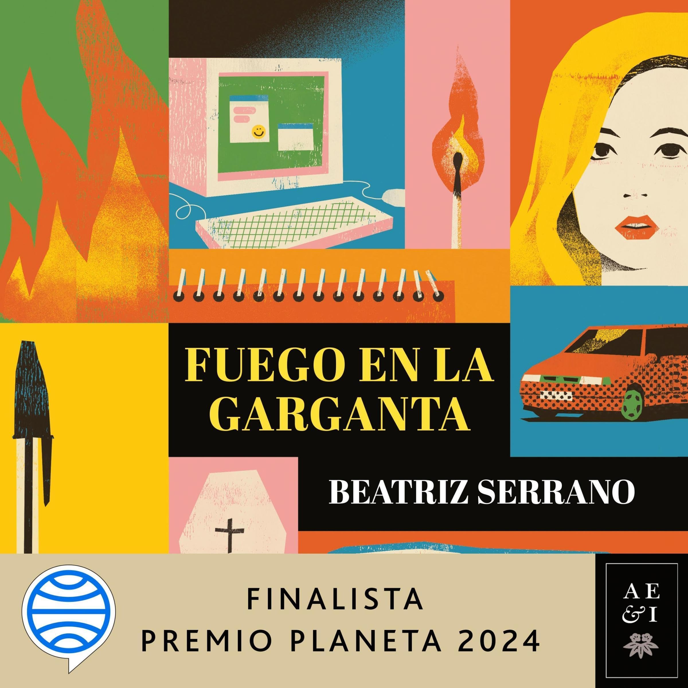 Portada del audiolibro Fuego en la garganta: Finalista Premio Planeta 2024