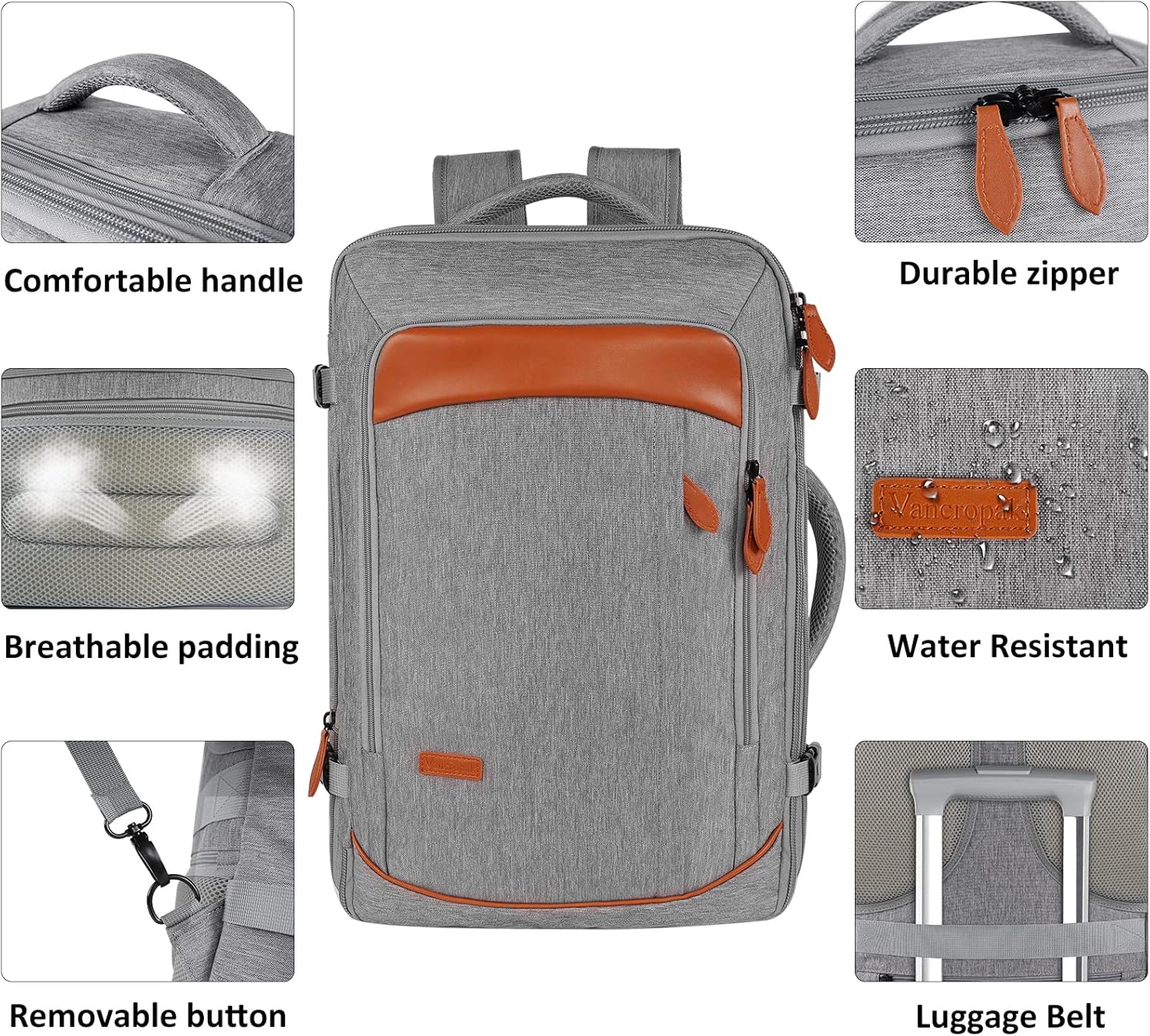 Buy Carry on Backpack, Extra Large 50L Airline Approved Travel