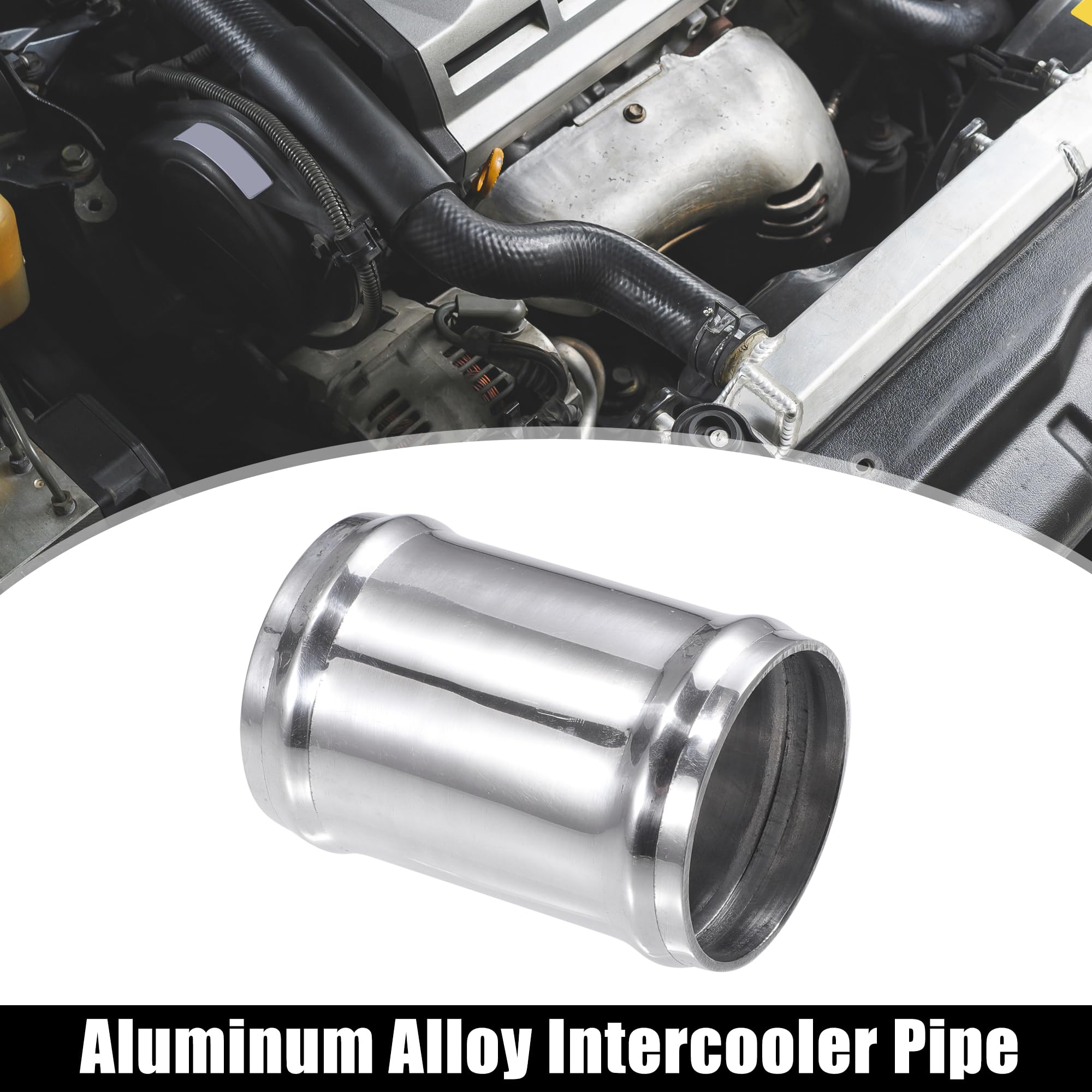 Tubo Alluminio Auto 51mm QUARKZMAN Tubo Aspirazione Aria In Alluminio 6061 - 51mm Esterno X 152mm Per Intercooler Auto Tubo Intercooler Alluminio - 3