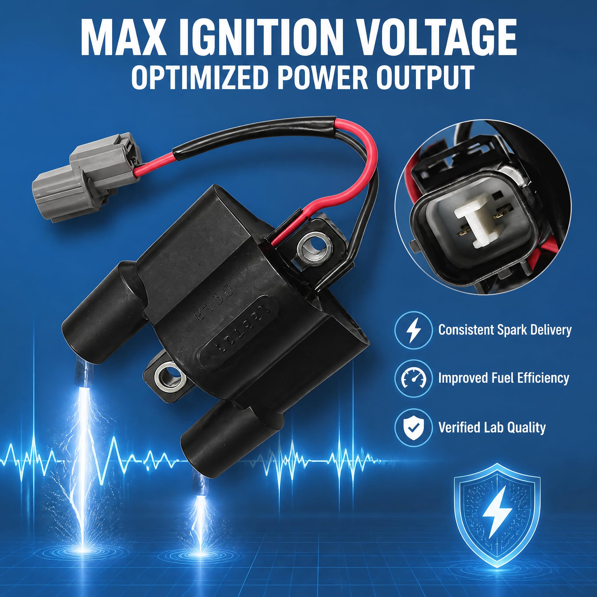 Amazon.com: NEWHOW Ignition Coil F6T557 12V for Yamaha F50 F150