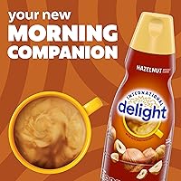 Vista 57 de International Delight Crema de café, caramelo macchiato, crema saborizada refrigerada, botella de 32 onzas líquidas