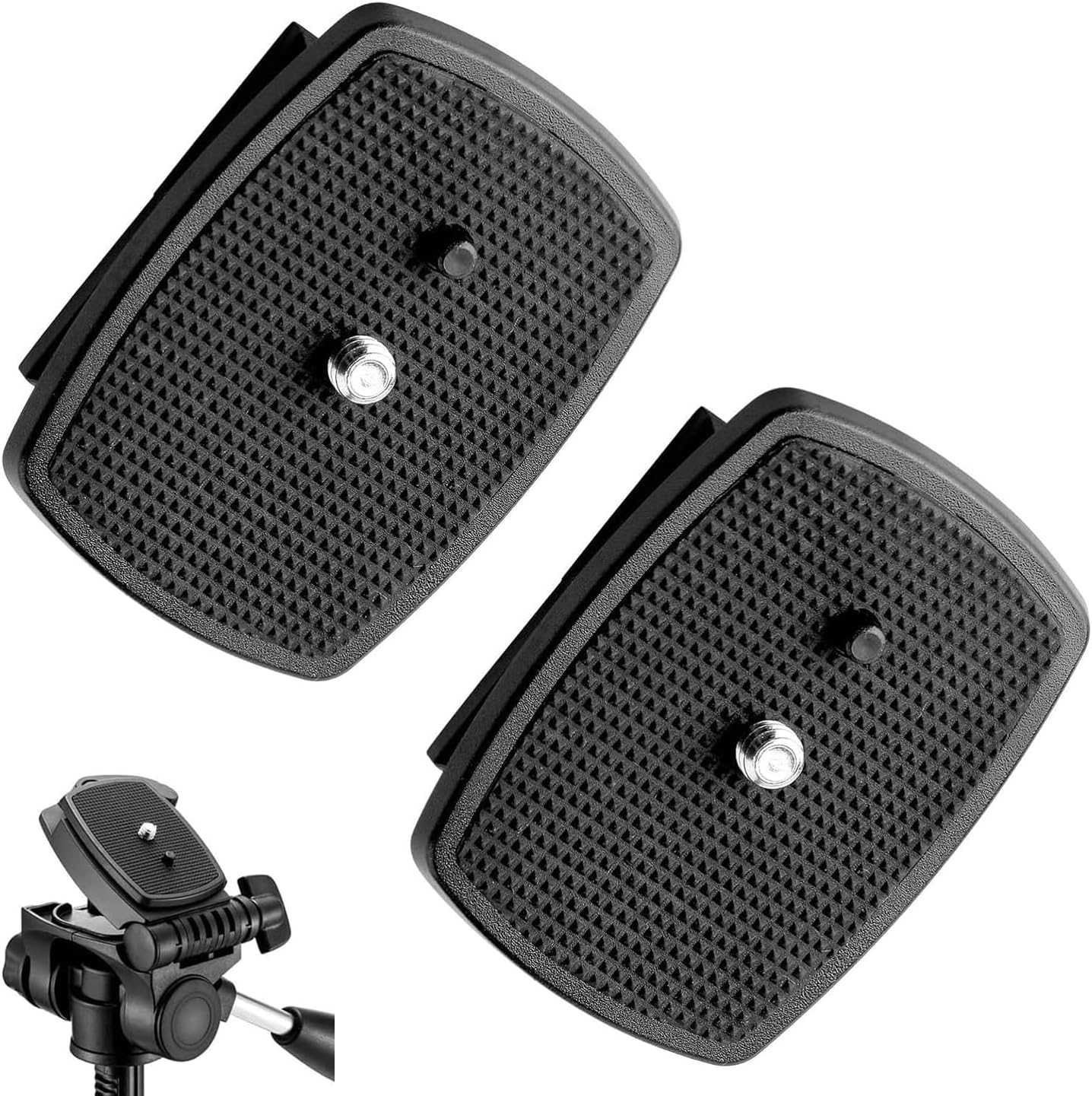 Tripod Quick Release, 3 Pcs 43mm Plate Camera Mounting Adapter Parts Replacement Tripod Mount for Torjim 60-Inch AX60, Endurax 66" ETR66, UBeesize 60” TR60, Zomei Q111, KingJoy, Victiv, Mactrem PT55