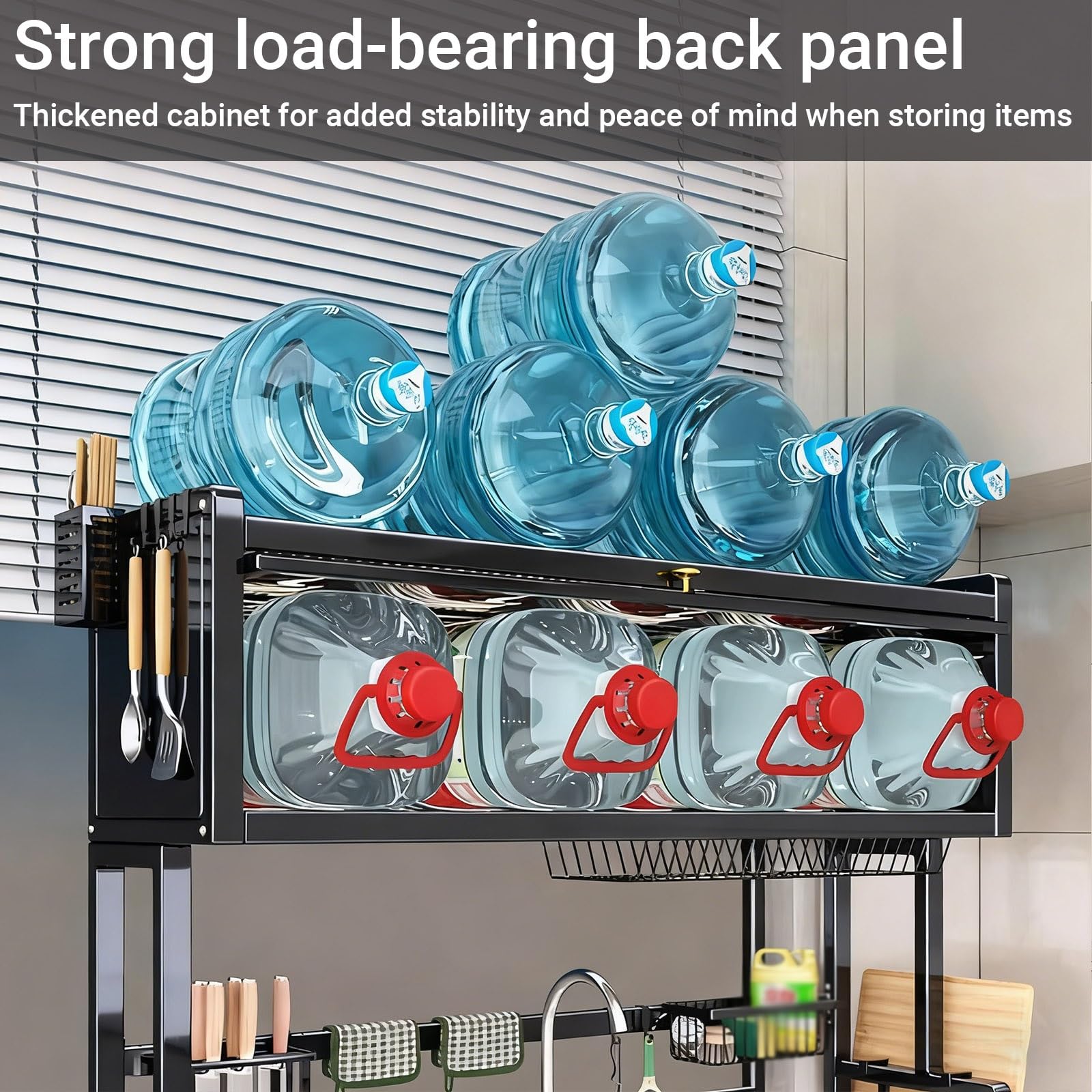 Escurridor de platos multifuncional de acero inoxidable para encimera, para platos, vasos, cuencos y cubiertos