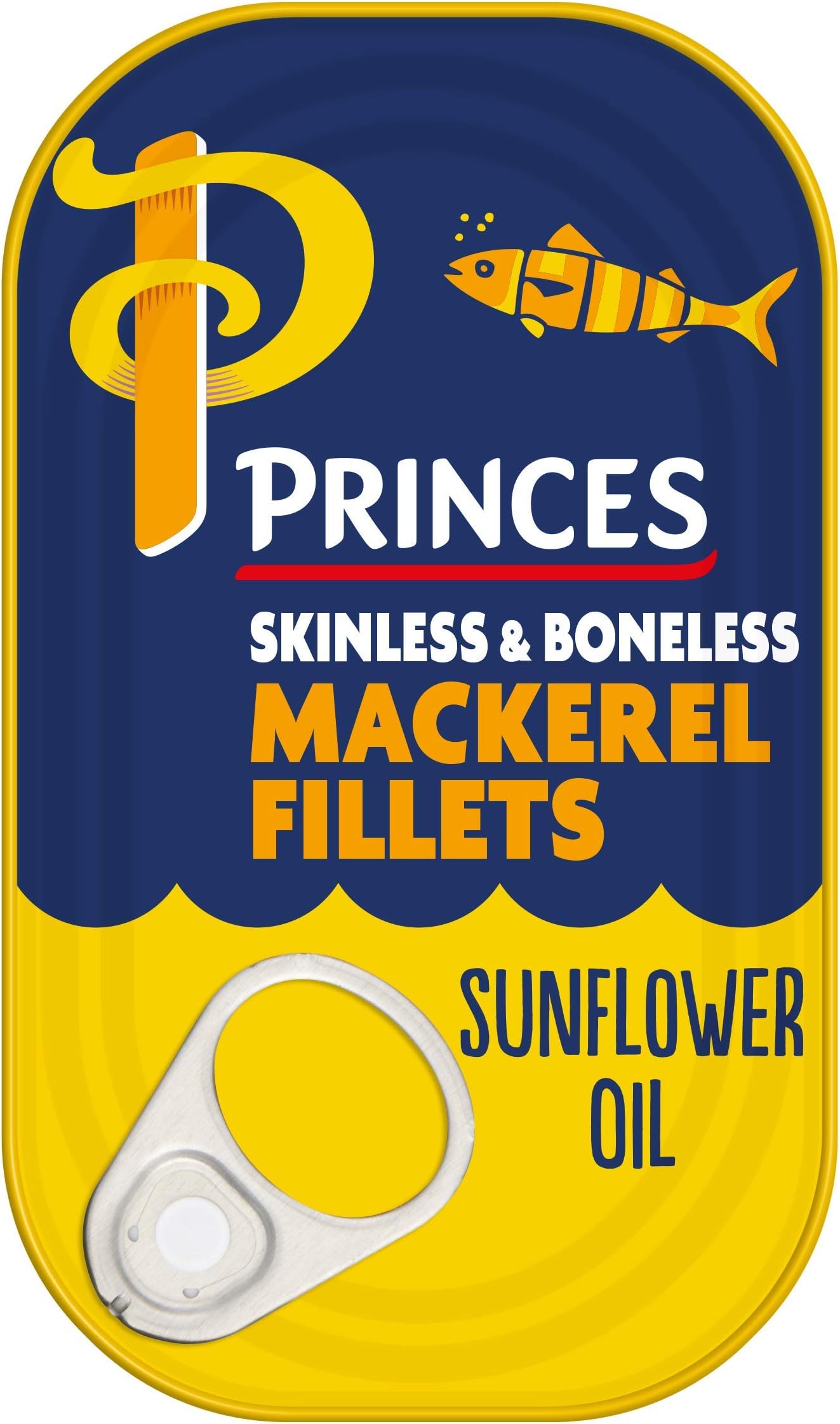 Princes Mackerel Fillets in Sunflower Oil, 125g
