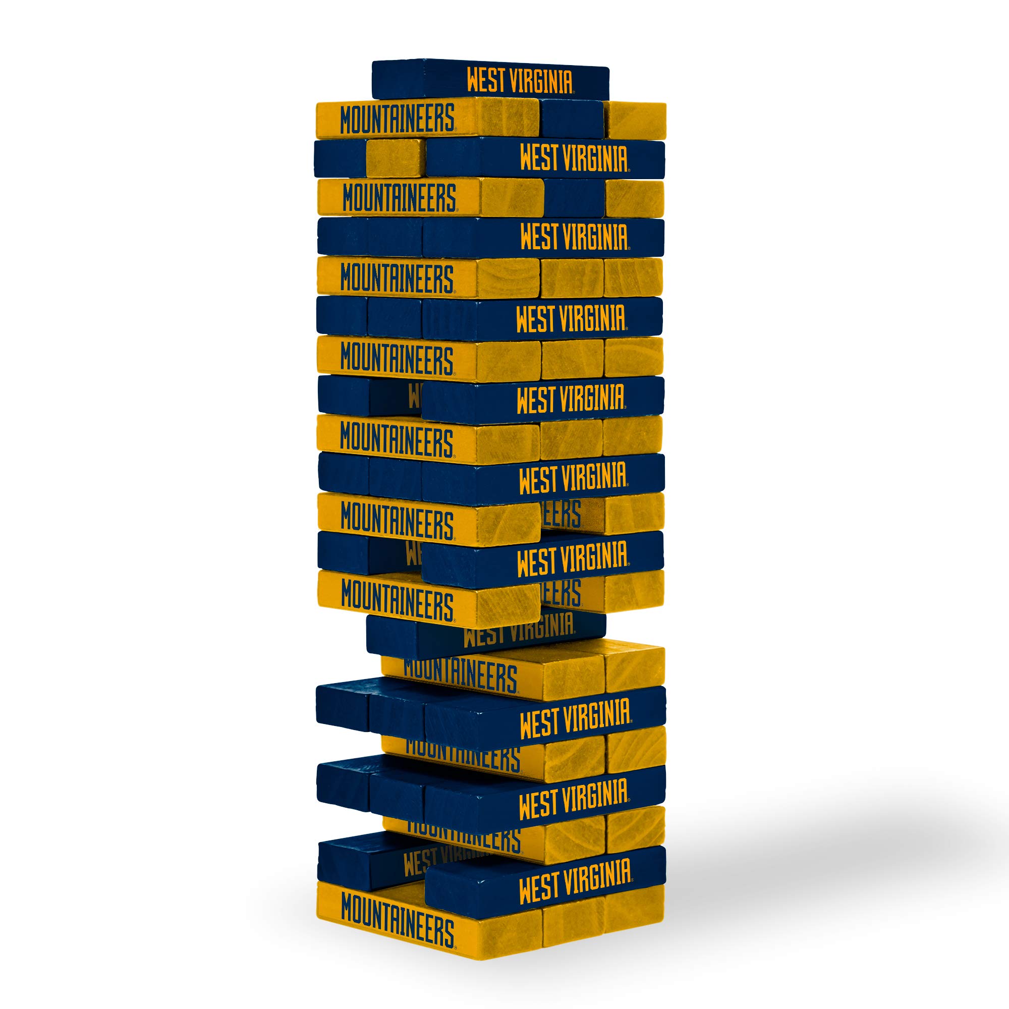 Wild Sports NCAA Pro Football Tabletop Stackers Block Game for College Football Fan, Dorm Game, Tailgate
